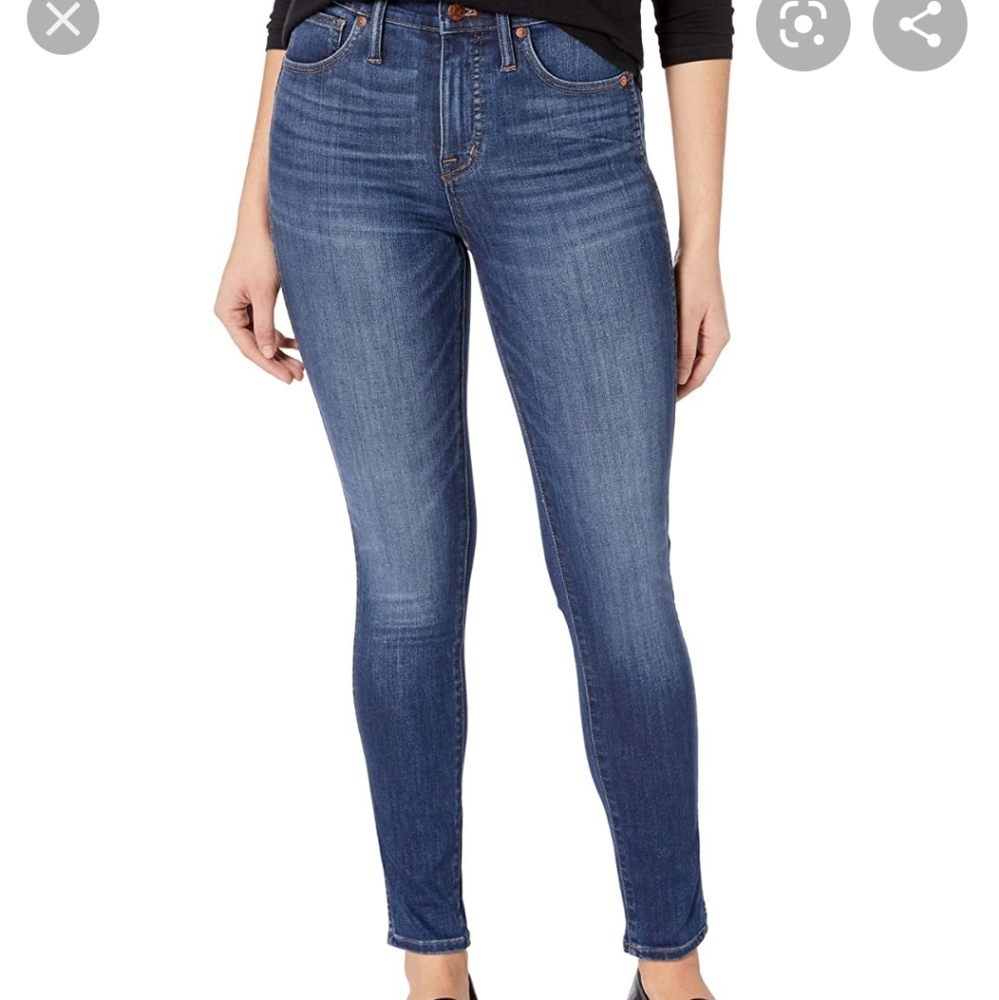 Madewell 10" high rise skinny
